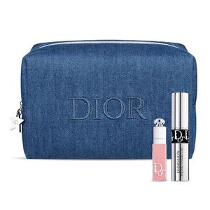 3PC Dior gift set (pouch + mascara+ lip gloss)